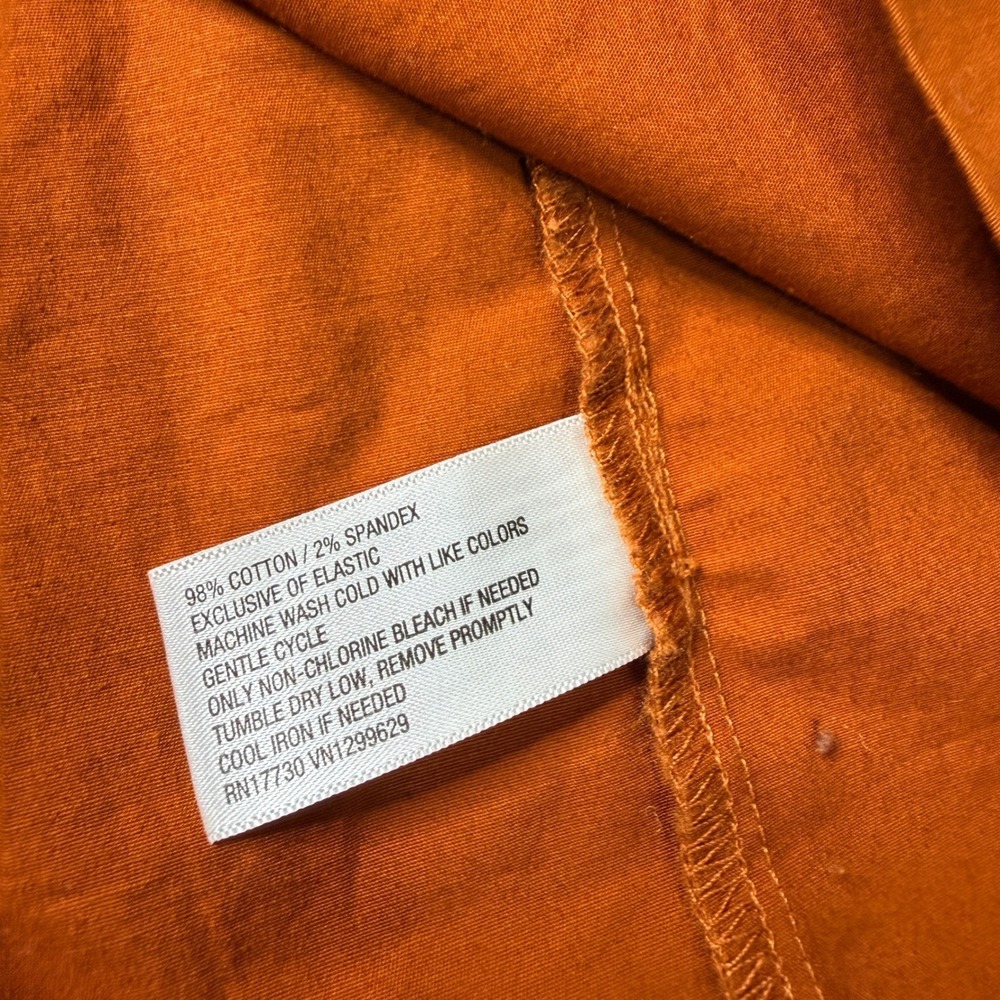 Knox Rose Womens Rust Orange Smocked Midi Dress Pockets, cottage,
prairie, fall - Picture 8 of 10